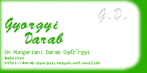 gyorgyi darab business card